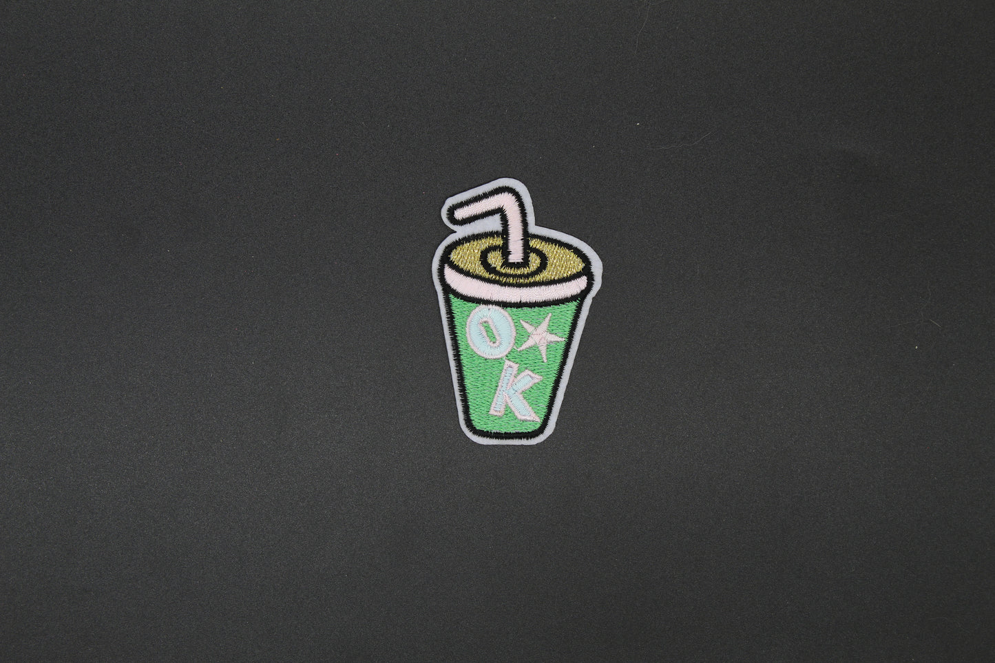 Mint Soda Cup Aesthetic Iron-On Patch