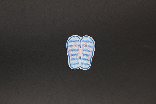 Coastal Flip Flops Iron-On Patch