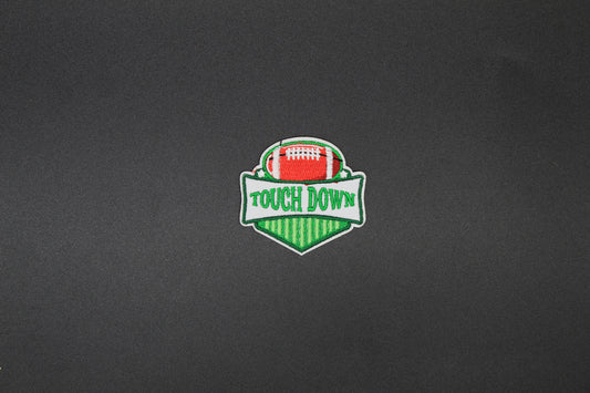 Touch Down Football Embroidered Iron-On Patch | Football Sports Patch