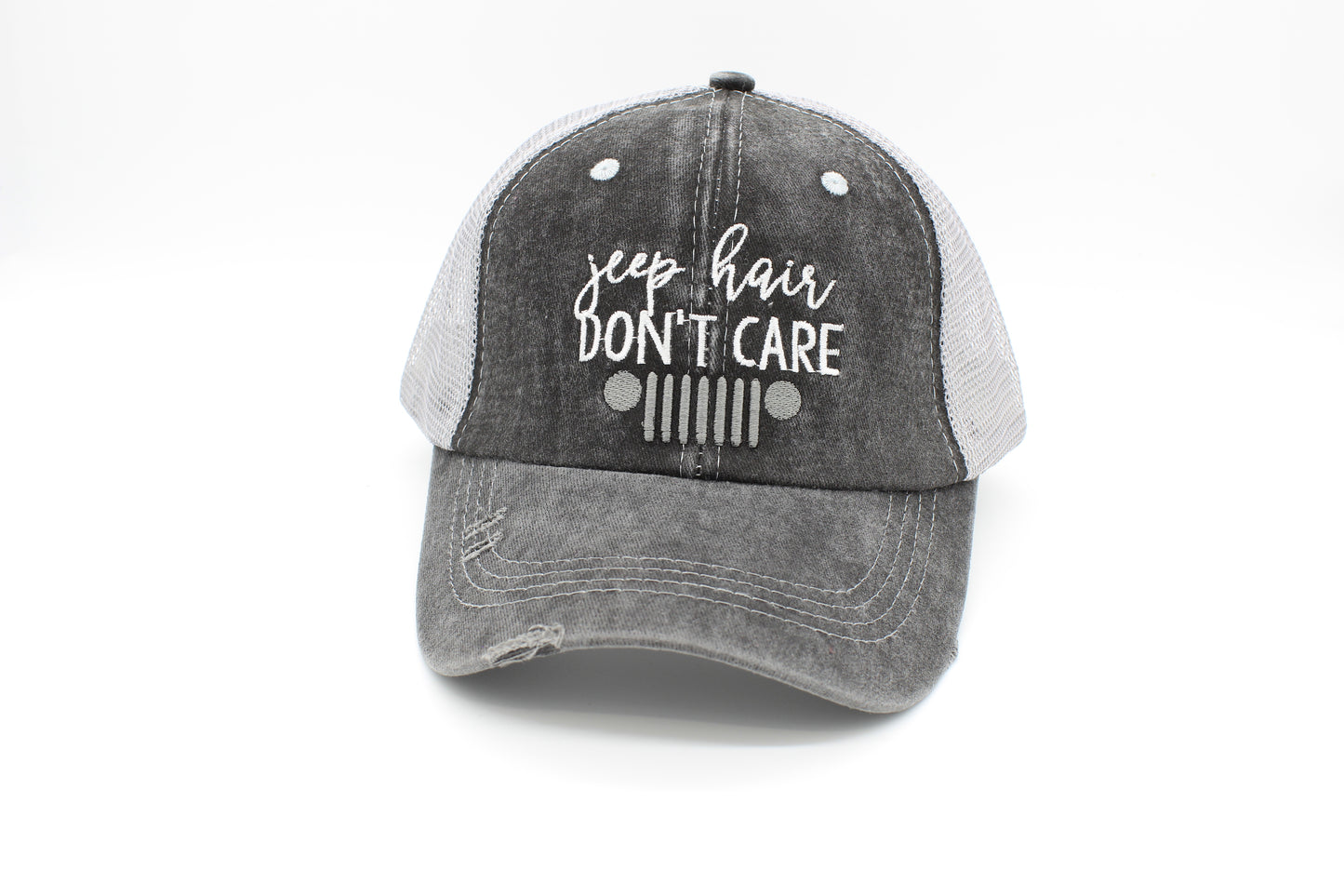Jeep Hair Don’t Care Ponytail Trucker Hat
