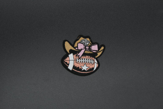 Cowgirl Game Day Football Patch