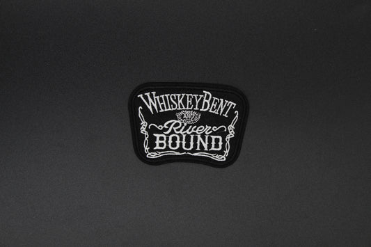 “Whiskey Bent and River Bound” Embroidered Patch