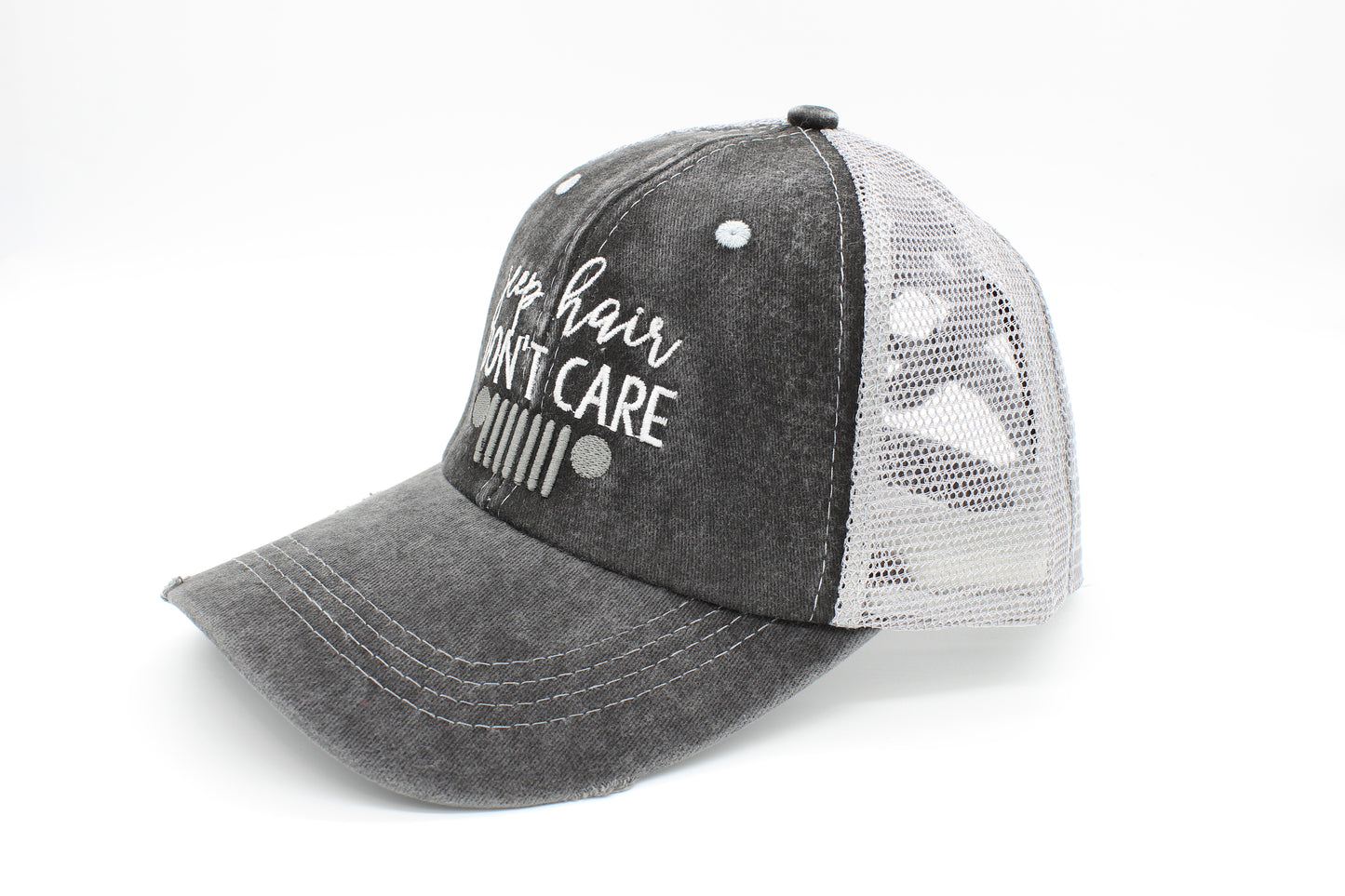 Jeep Hair Don’t Care Ponytail Trucker Hat