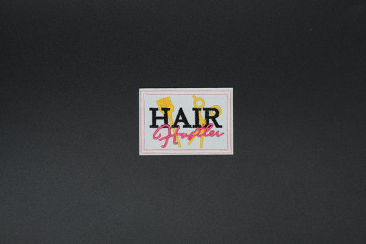 “Hair Hustler” Embroidered Patch