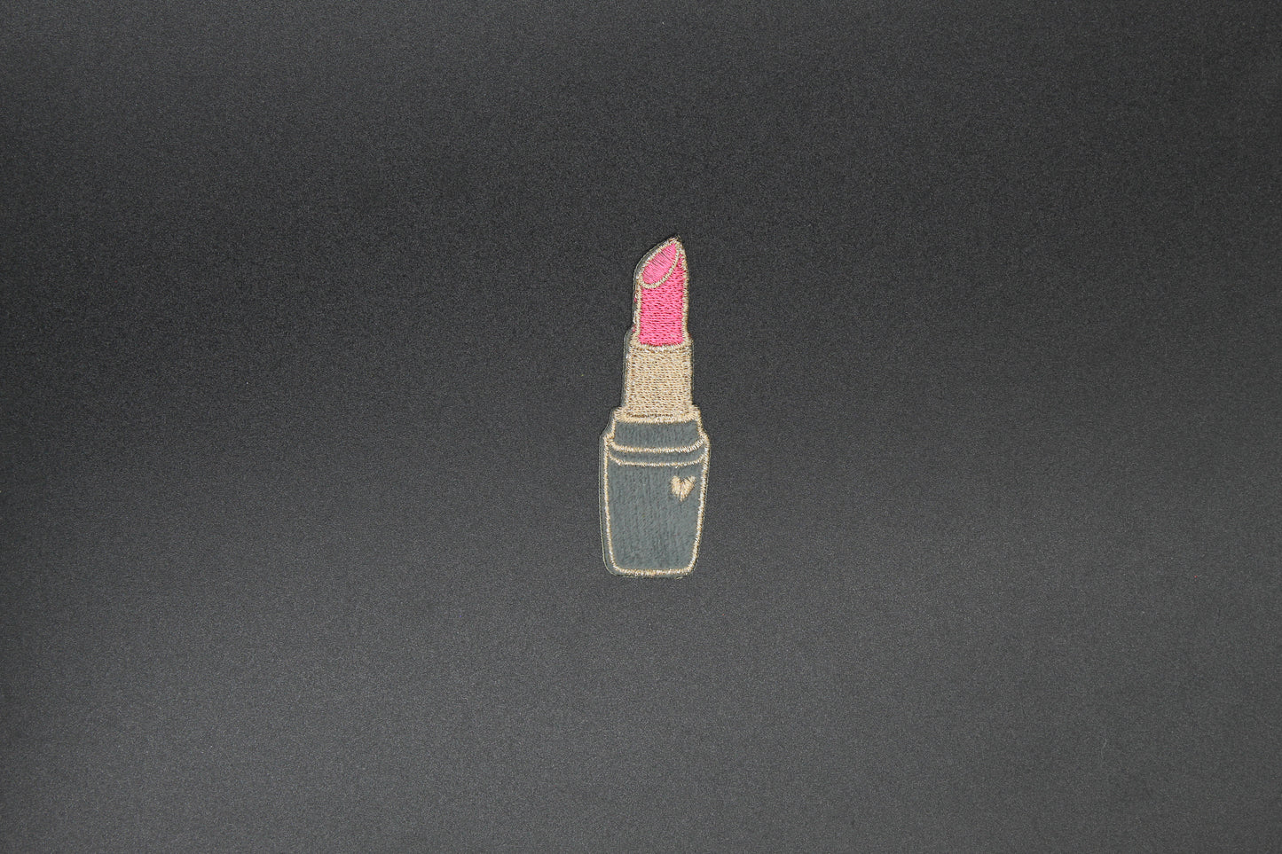 Sparkle Pink Lipstick Iron-On Patch