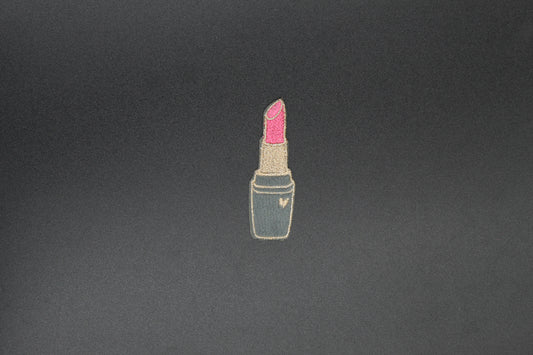 Sparkle Pink Lipstick Iron-On Patch