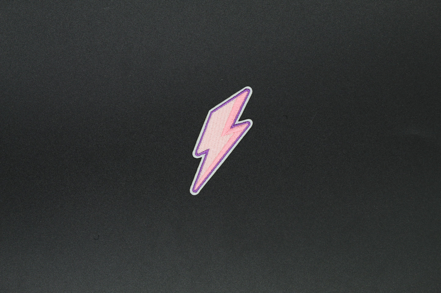 Retro Lightning Bolt Iron-On Patch