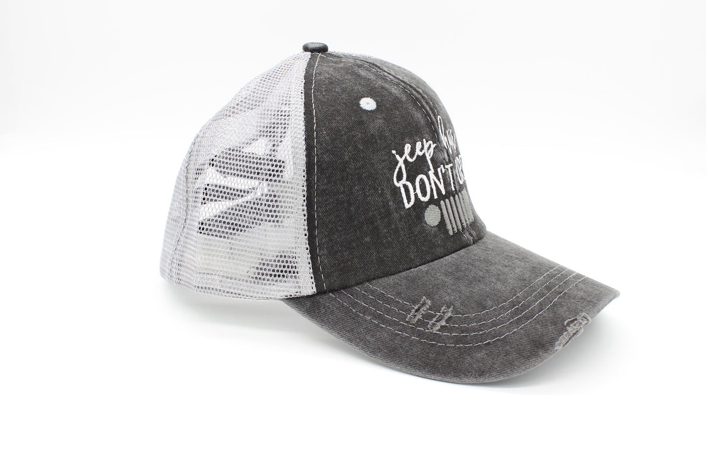 Jeep Hair Don’t Care Ponytail Trucker Hat