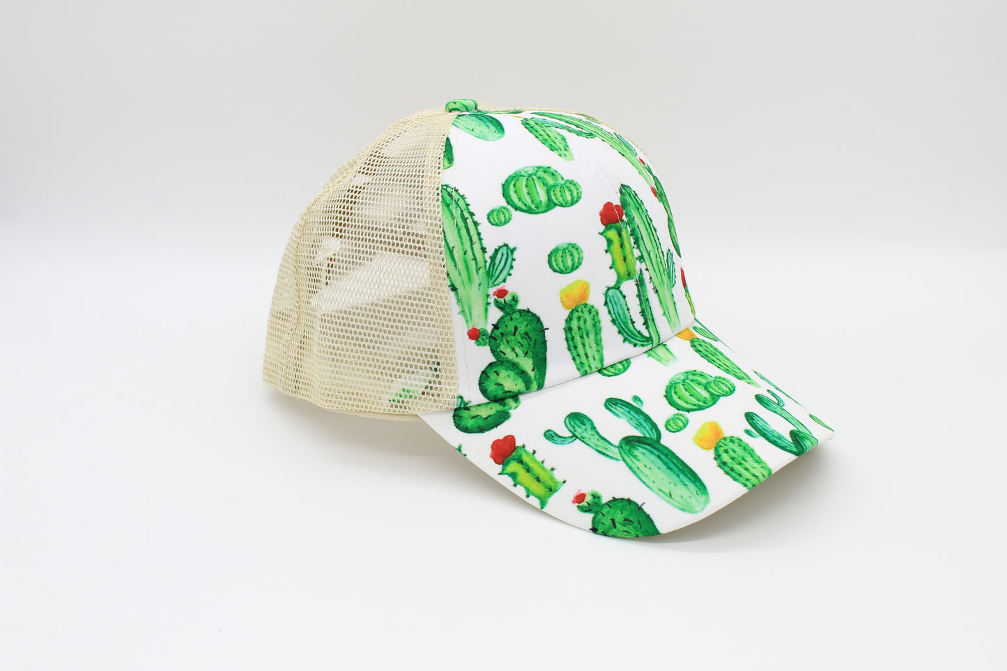 Desert Cactus Criss-Cross Ponytail Hat