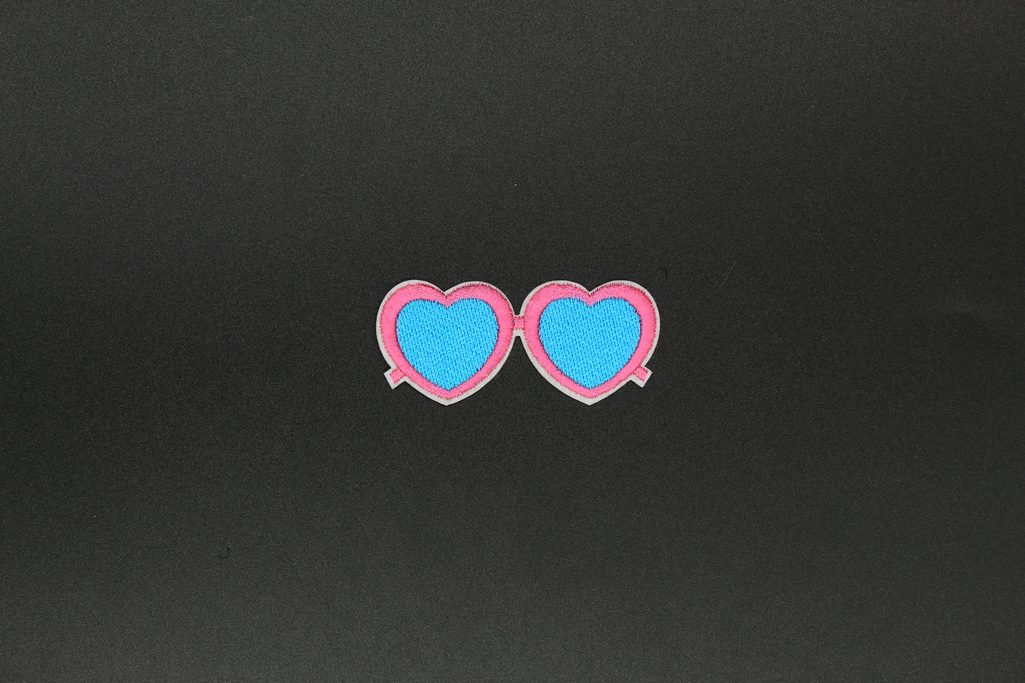 Heart-Shaped Sunglasses Iron-On Patch