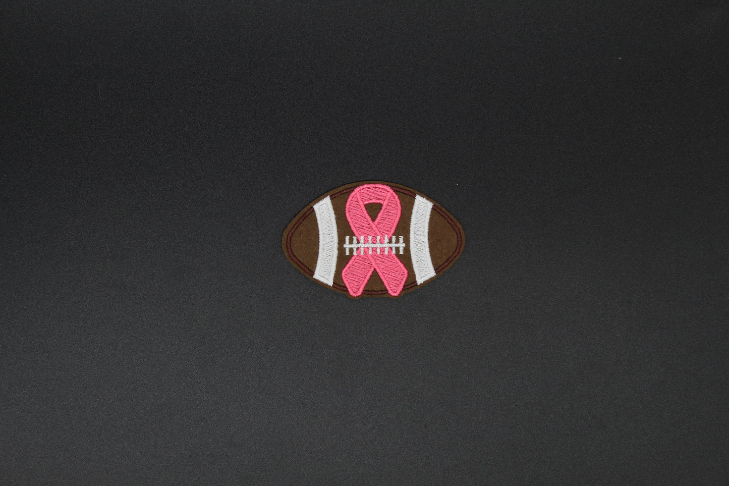 “Pink Ribbon Football” Embroidered Patch