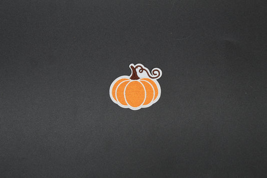 Cute Autumn Pumpkin Iron-On Patch