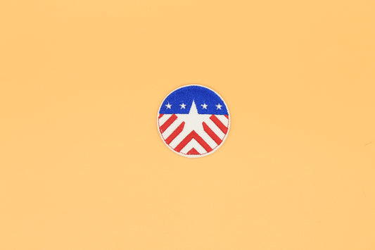 Starburst Americana Round Iron-On Patch