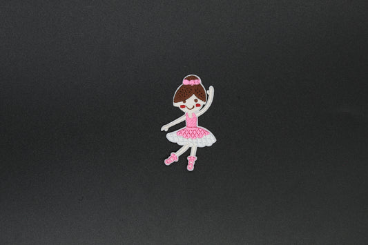 Sweet Ballerina Girl Iron-On Patch