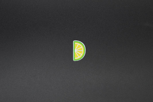 Lime Slice Iron-On Patch