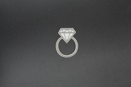 Diamond Ring Iron-On Patch