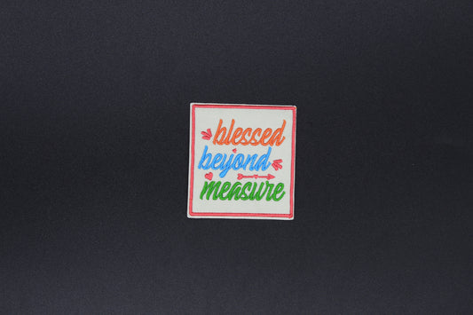 Blessed beyond Measure Embroidered Iron-On-Patch