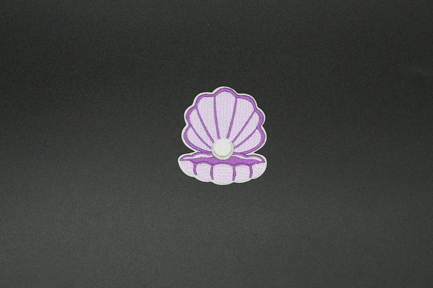 Lavender Seashell Iron-On Patch