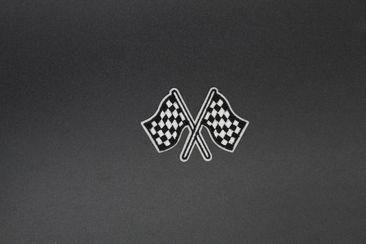 Classic Black & White Checkered Race Flag Patch