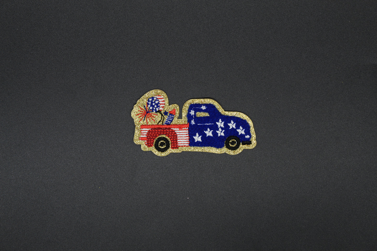 Stars & Stripes Pickup Iron-On-Patch