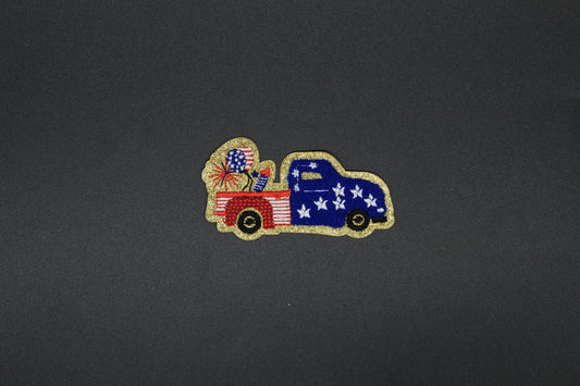 Stars & Stripes Pickup Iron-On-Patch
