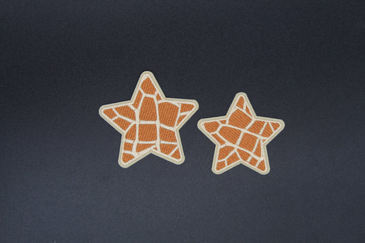 Rust Mosaic Star Patch Set