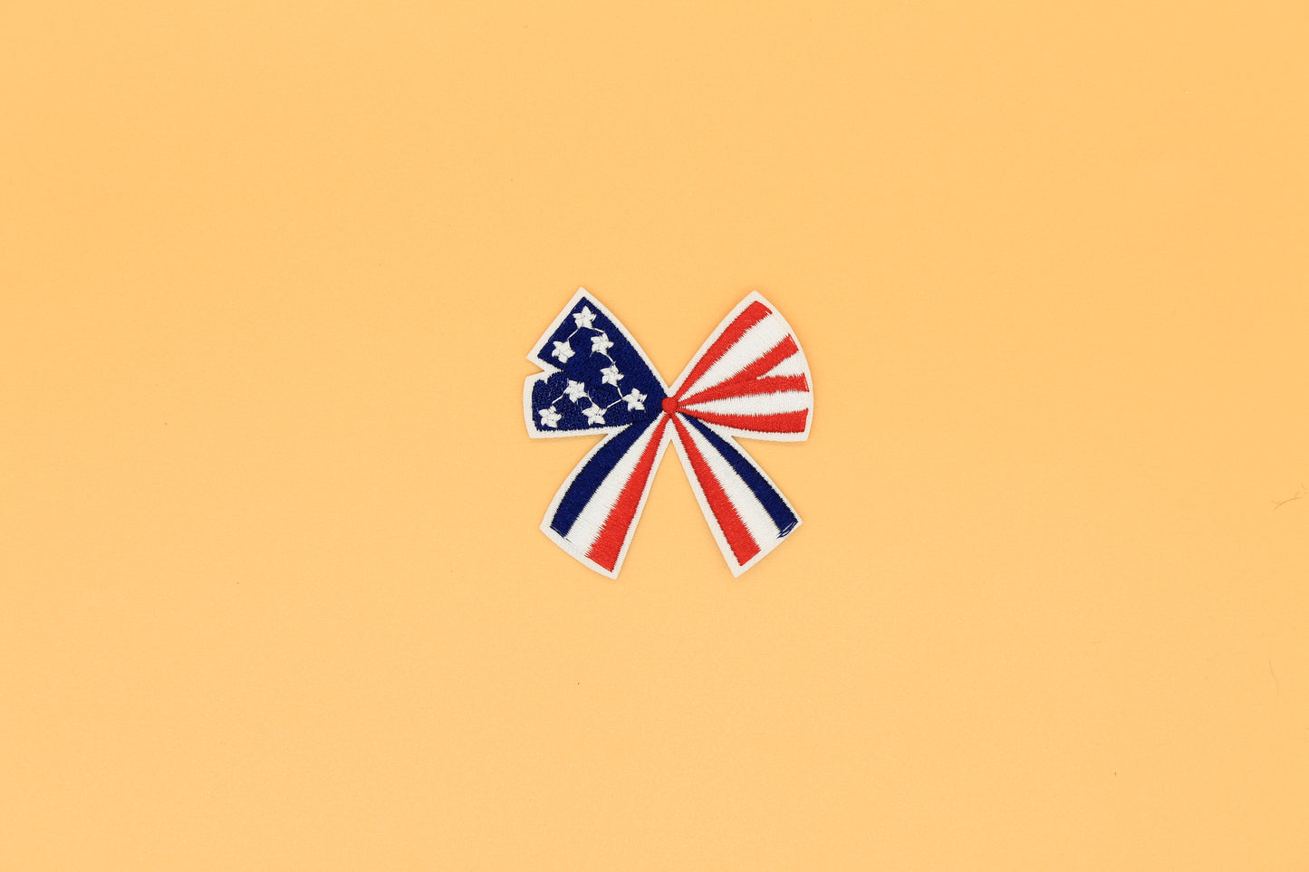 Stars & Stripes Bow Iron-On Patch