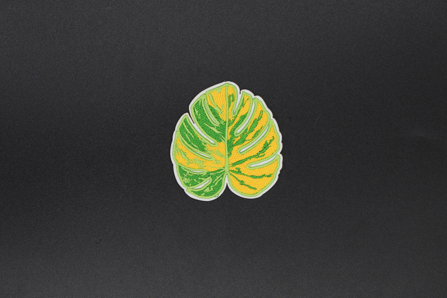 Variegated Monstera Leaf Iron-On Patch