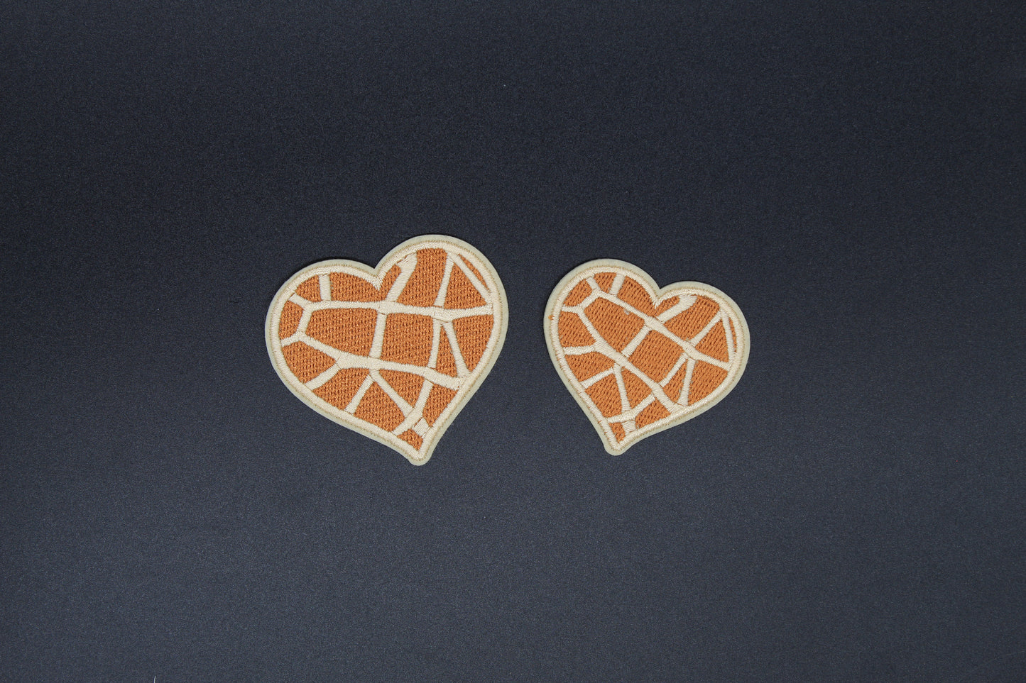 Rust Mosaic Heart Patch