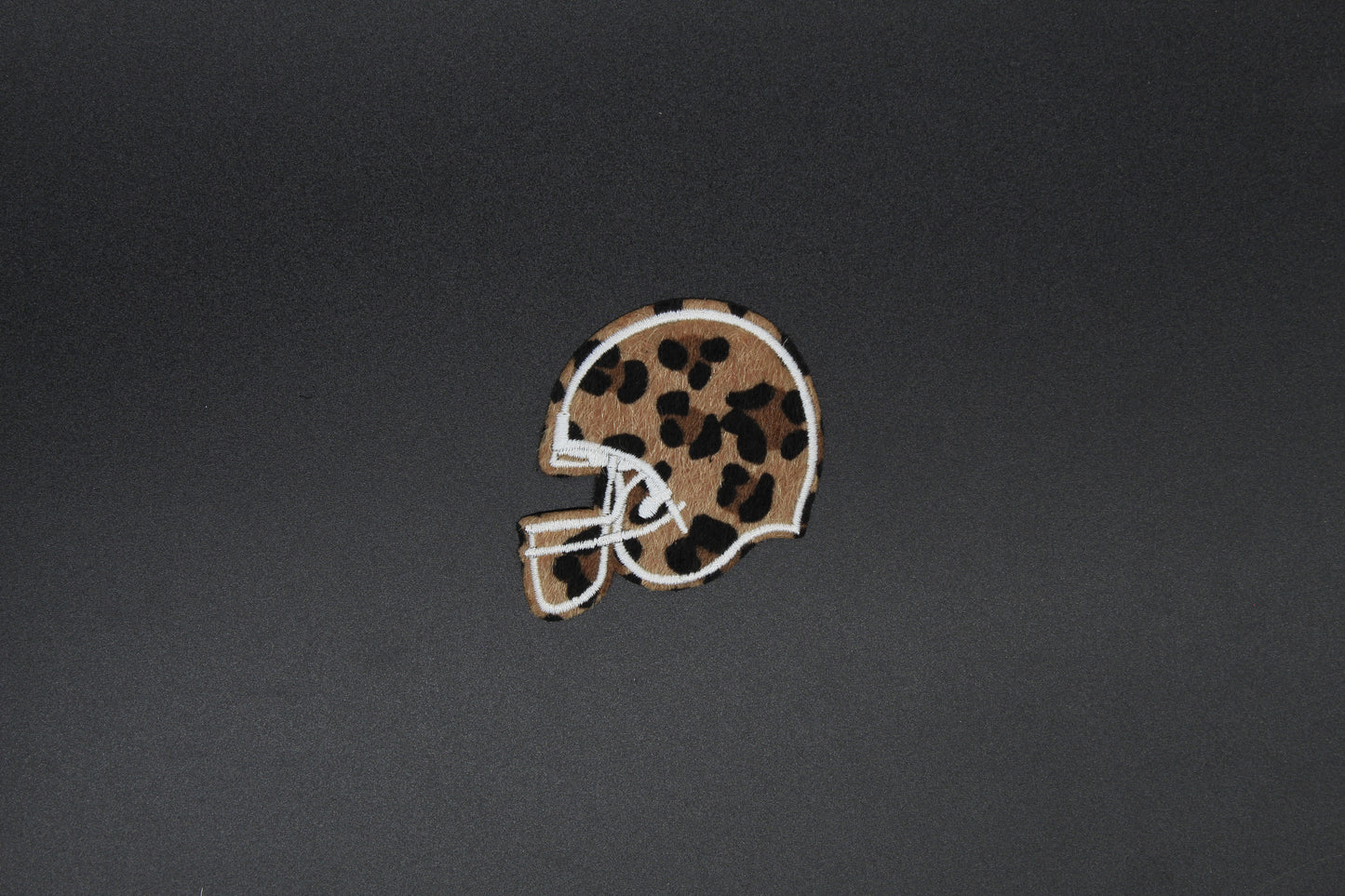 Leopard Print Football Helmet Patch