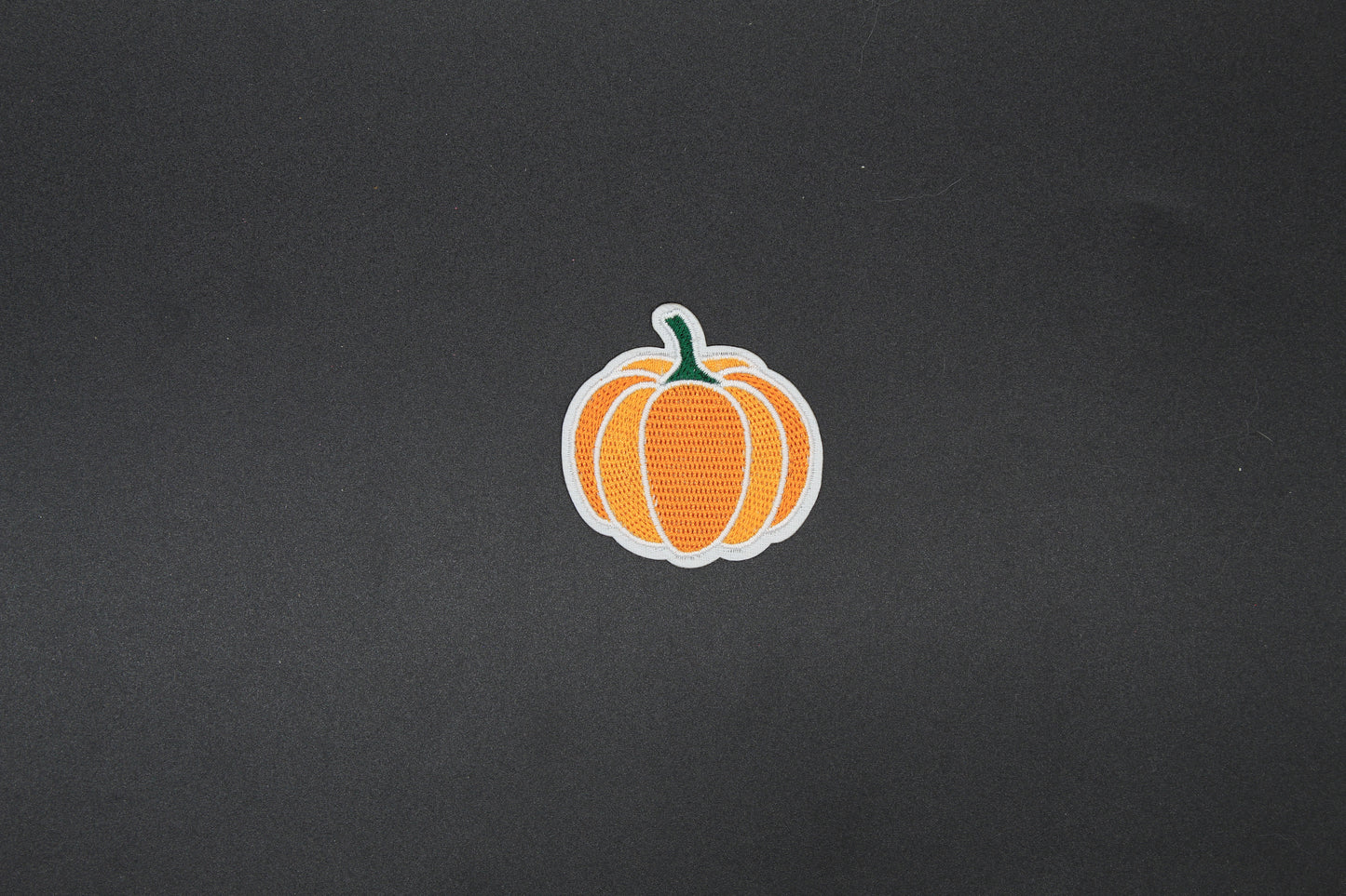 Bright Orange Pumpkin Iron-On Patch