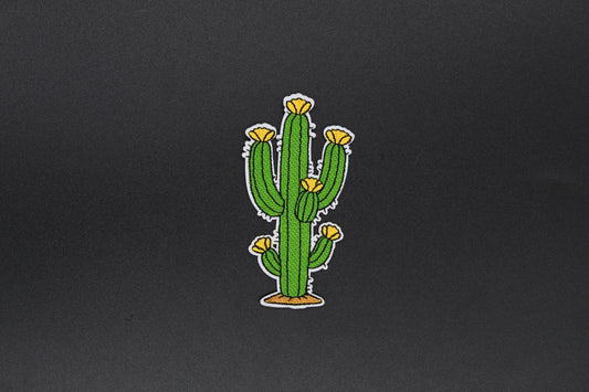 Blooming Desert Cactus Iron-On Patch