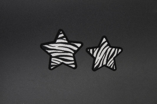 Zebra Stripe Star Patch
