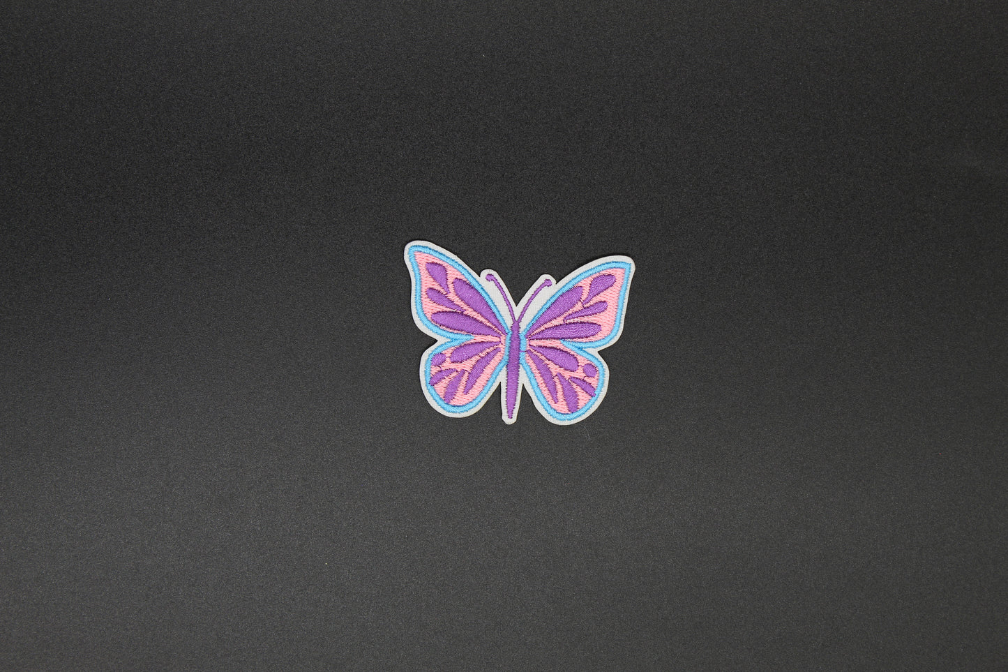 Lavender Butterfly Iron-On Patch