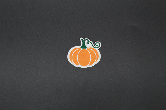 Whimsical Pumpkin Vine Iron-On Patch