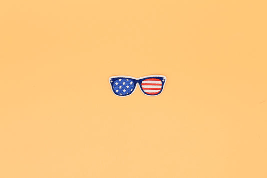 Patriotic Sunglasses Iron-On Patch