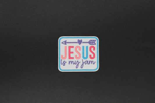 “Jesus Is My Jam” Embroidered Iron-On-Patch