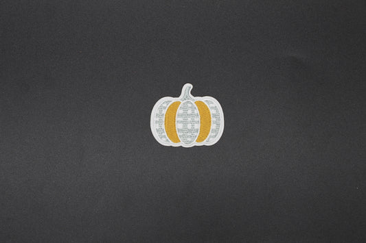 Neutral Farmhouse Pumpkin Iron-On Patch
