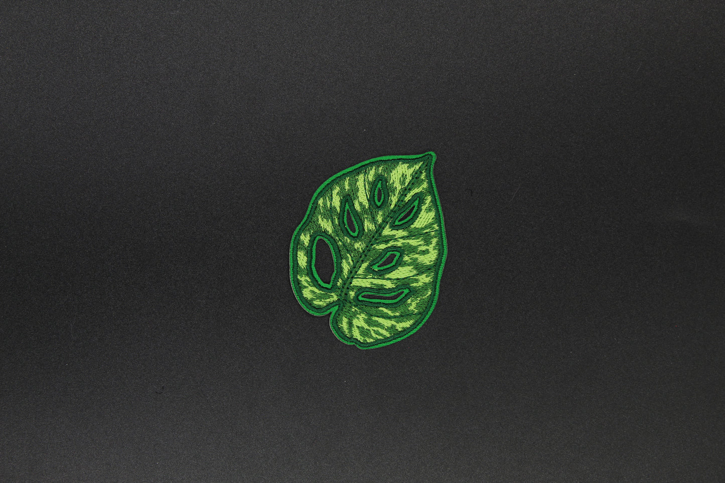 Variegated Monstera Leaf Iron-On Patch