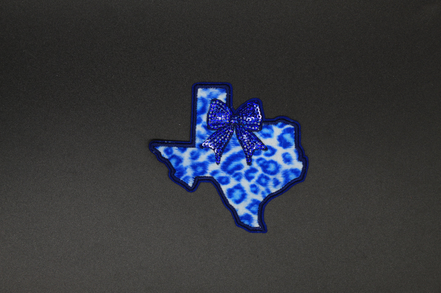 Texas Bow Glitter Patch – Available in Yellow, Blue, Pink, or Purple