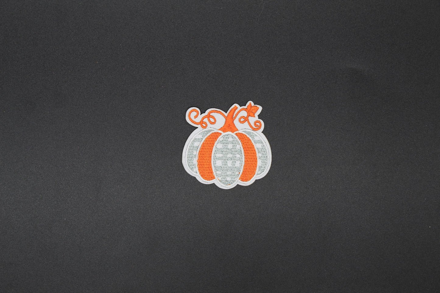 Neutral Pumpkin Swirl Iron-On Patch