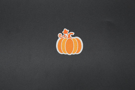 Autumn Vine Pumpkin Iron-On Patch