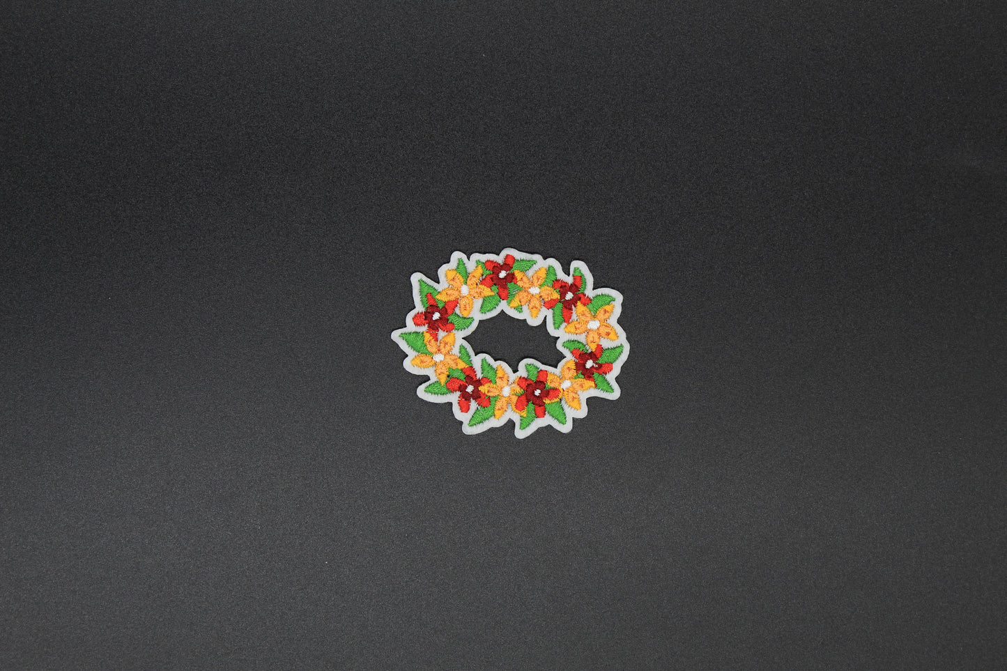 Tropical Flower Lei Iron-On Patch