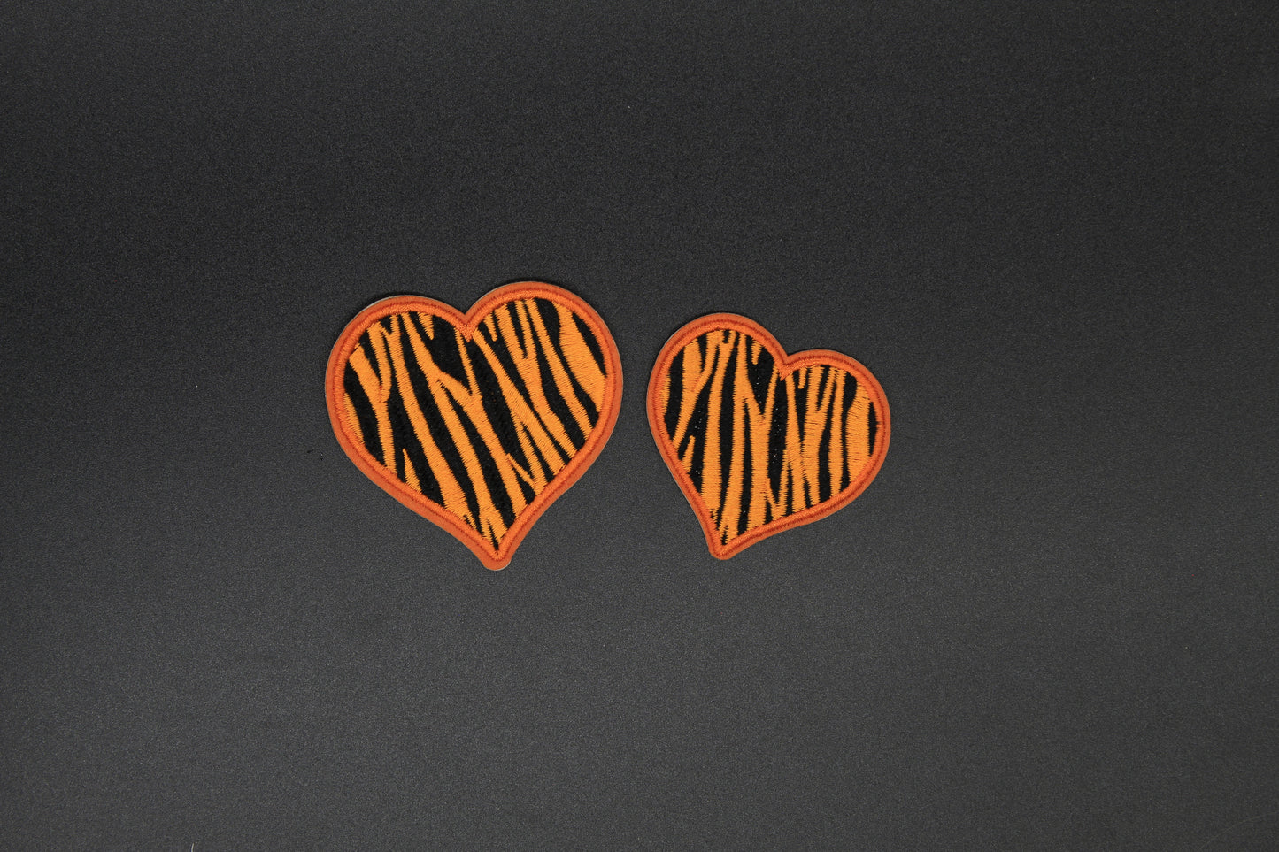 Tiger Stripe Heart Patch