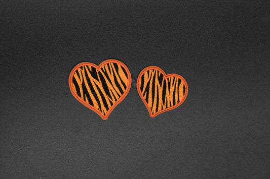 Tiger Stripe Heart Patch