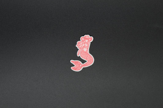 Coral Mermaid Iron-On Patch