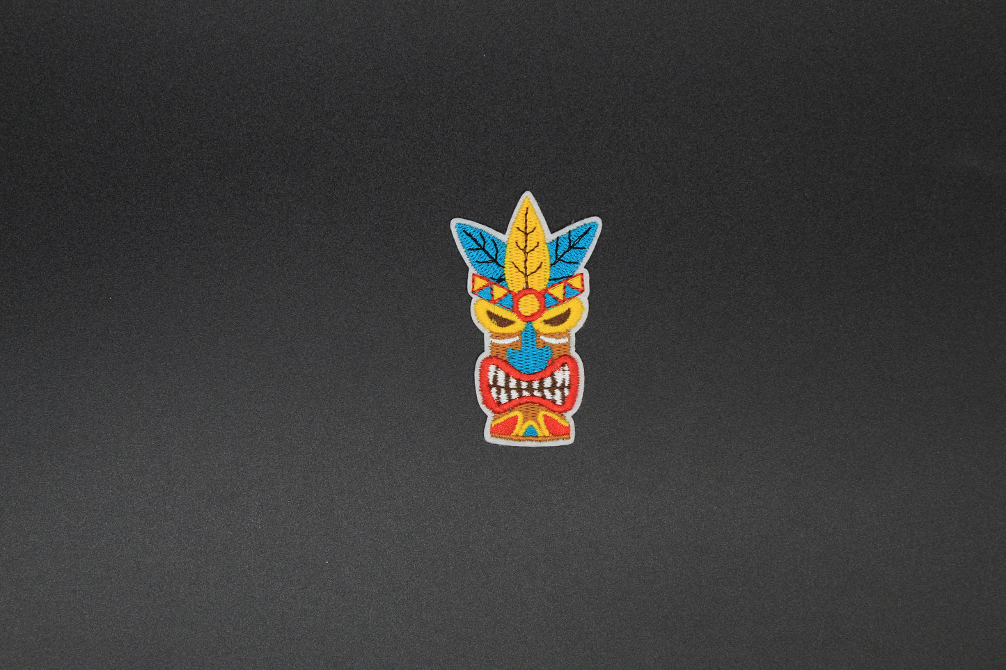Tropical Tiki Mask Iron-On Patch