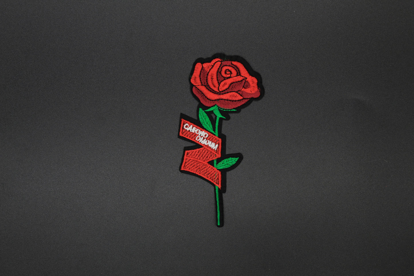 Carpe Diem Rose Iron-On Patch