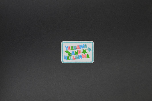 Yeehaws and Hellnaws Iron-On Patch