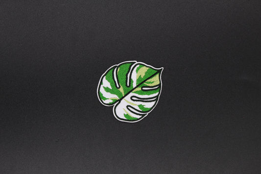Variegated Split-Leaf Monstera Iron-On Patch